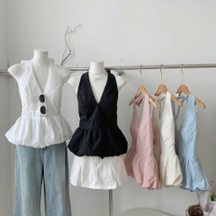 Áo yếm xẻ sâu ngực susu - 823