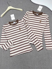 Áo thun tay dài thêu ngựa - Form vừa