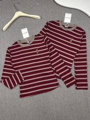 Áo thun tay dài thêu ngựa - Form vừa