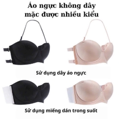 Áo cúp ngực kèm dán 2 bên - M77