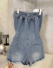 Jum jean short xanh nhạt