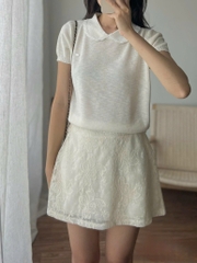 Chân váy tơ ren thiết kế - M