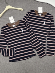 Áo thun tay dài thêu ngựa - Form vừa