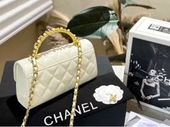 Túi Chanel quai ngọc da dê - Size 19