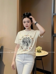 Áo thun Gucci hoa - Form 40-55kg Babytee