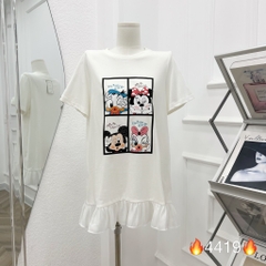 Đầm Mickey trắng - S