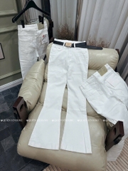 QJ 02 Quần jean loe trắng