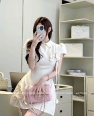 Đầm hoa cổ sen hot hit