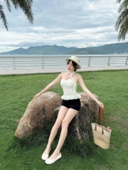 Set áo cúp ngực chân váy