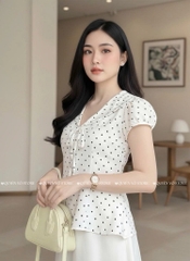 Áo sơ mi cổ thủy thủ bi - Trắng 1453