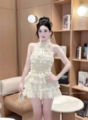 Set cổ yếm tầng tiểu thư