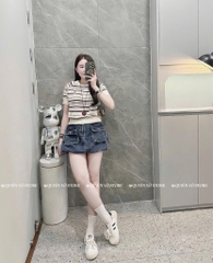 Áo MTG gấu kẻ nhuyễn