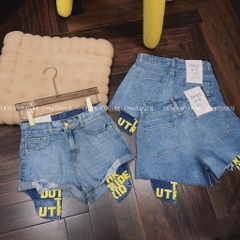 QJ 790 Quần jean short túi vàng - S - L