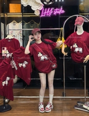 Áo thun ngựa cute - Form rộng dưới 65kg