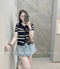 Áo MTG YSL sọc nút