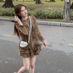 Set áo Babydoll viền ren