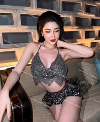 Quần bling kim sa