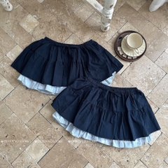 Chân váy tầng phối