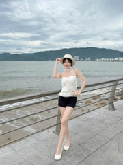 Set áo cúp ngực chân váy