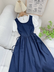 Set áo tay bồng + đầm Babydoll