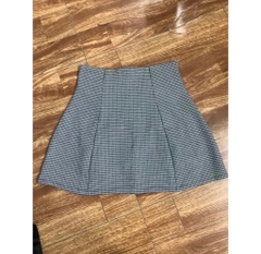 Chân váy A kaki trơn - ĐEN