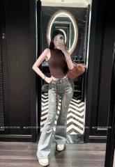 QJ 8531 Quần jean loe