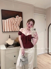 Áo thun set buộc trước