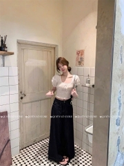 Áo thô boi hoa chun