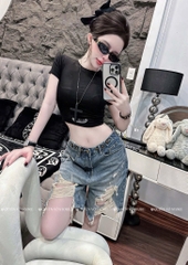 QJ 4034 Quần jean ngố