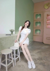 Đầm cổ yếm xoắn ngực
