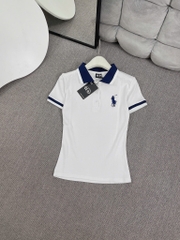 Áo thun cổ bẻ thêu ngựa - Form vừa