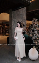 Đầm lụa trễ vai - S