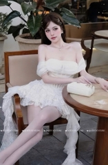 Đầm thiết kế trễ vai tua công chúa