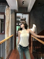 Áo yếm chấm bi babyboo - 3087