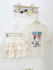 Set ren cô gái kem