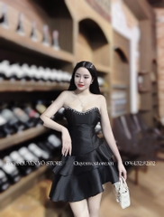 Đầm cúp ngực đính đá - S