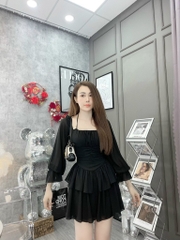Đầm voan xòe tầng - S M