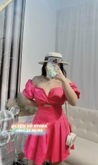 Đầm hở chân ngực dáng ngắn - Bigsize 55-65kg
