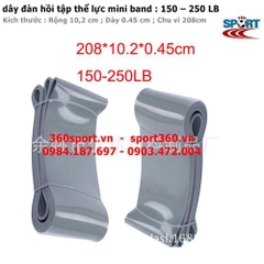 Dây đàn hồi tập thể hình power band  150 – 250 LB