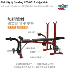 Ghế đẩy tạ đa năng YCJ-001B nhập khẩu có thể gấp gọn