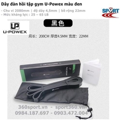 Dây thun tập gym U-Powex màu đen