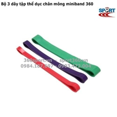 Bộ 3 dây đàn hồi tập mông chân miniband 360