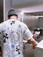 CH all over print logo short sleeve T-shirt White