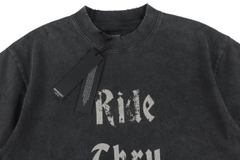 Represent Distressed Wash Letter Short Sleeve
