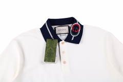 GC Collar Embroidered Double G Short Sleeve Polo Shirt