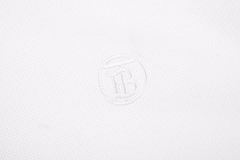 BBR 23ss Small Embroidered Polo Short Sleeves on Chest White
