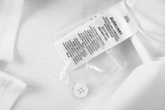 BBR 23ss Small Embroidered Polo Short Sleeves on Chest White