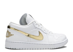 AIR JORDAN 1 RETRO LOW 'WHITE METALLIC GOLD'