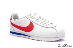 Cortez Leather White Red