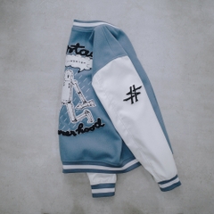 HTAG JACKET VARSITY - ROBOT BLUE WHITE